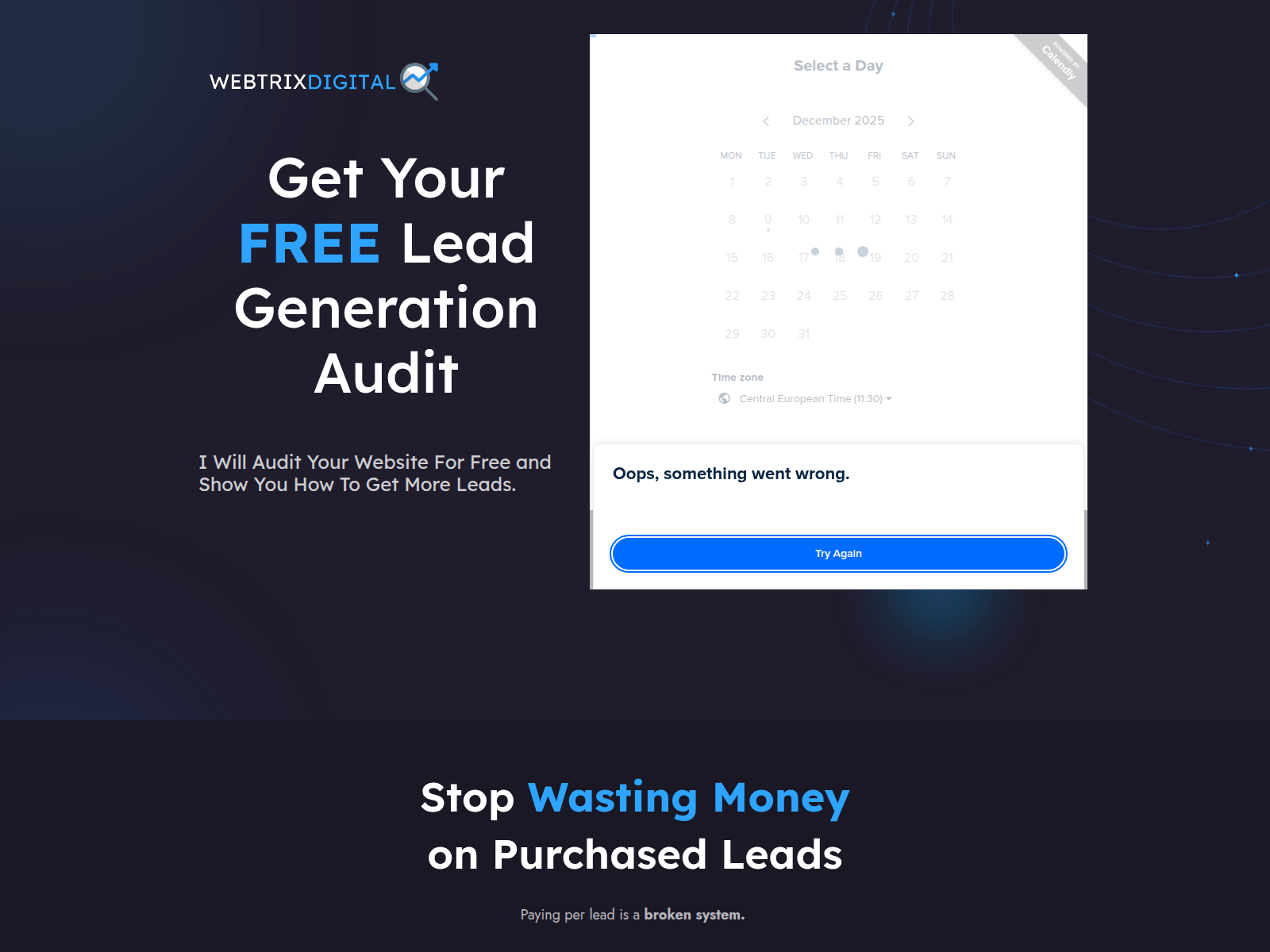 Screenshot of webtrixhq.com