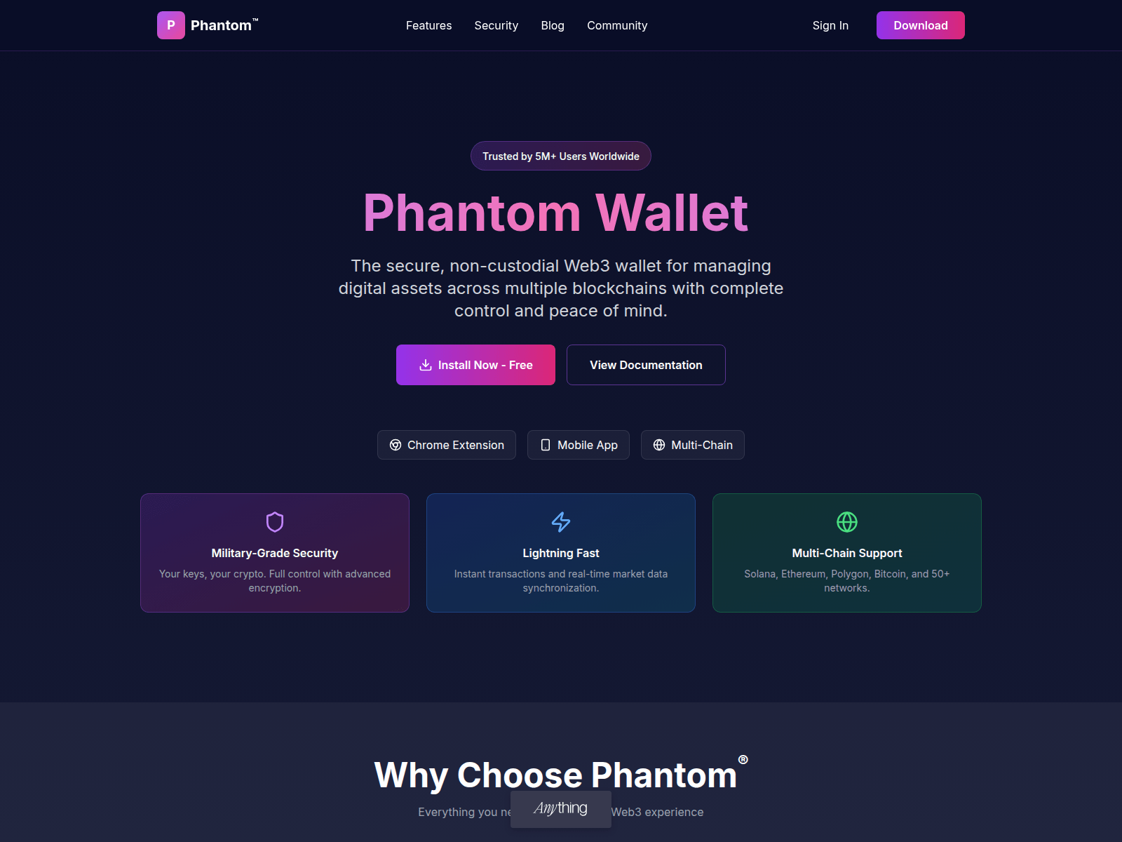 Screenshot of phantom-wallet-e-us.created.app