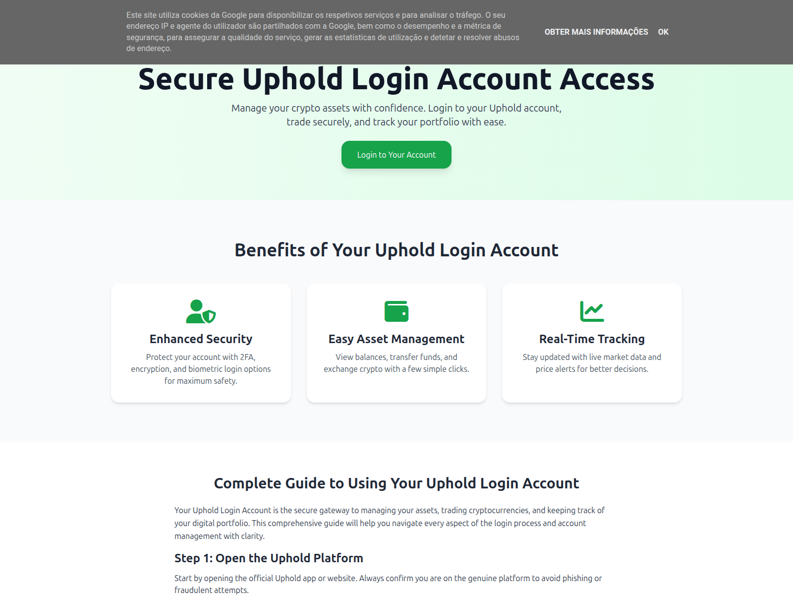 Screenshot of uphold-login-accountt.blogspot.pt
