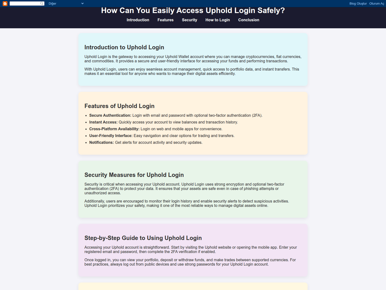 Screenshot of connect-uphold-login.blogspot.com.tr