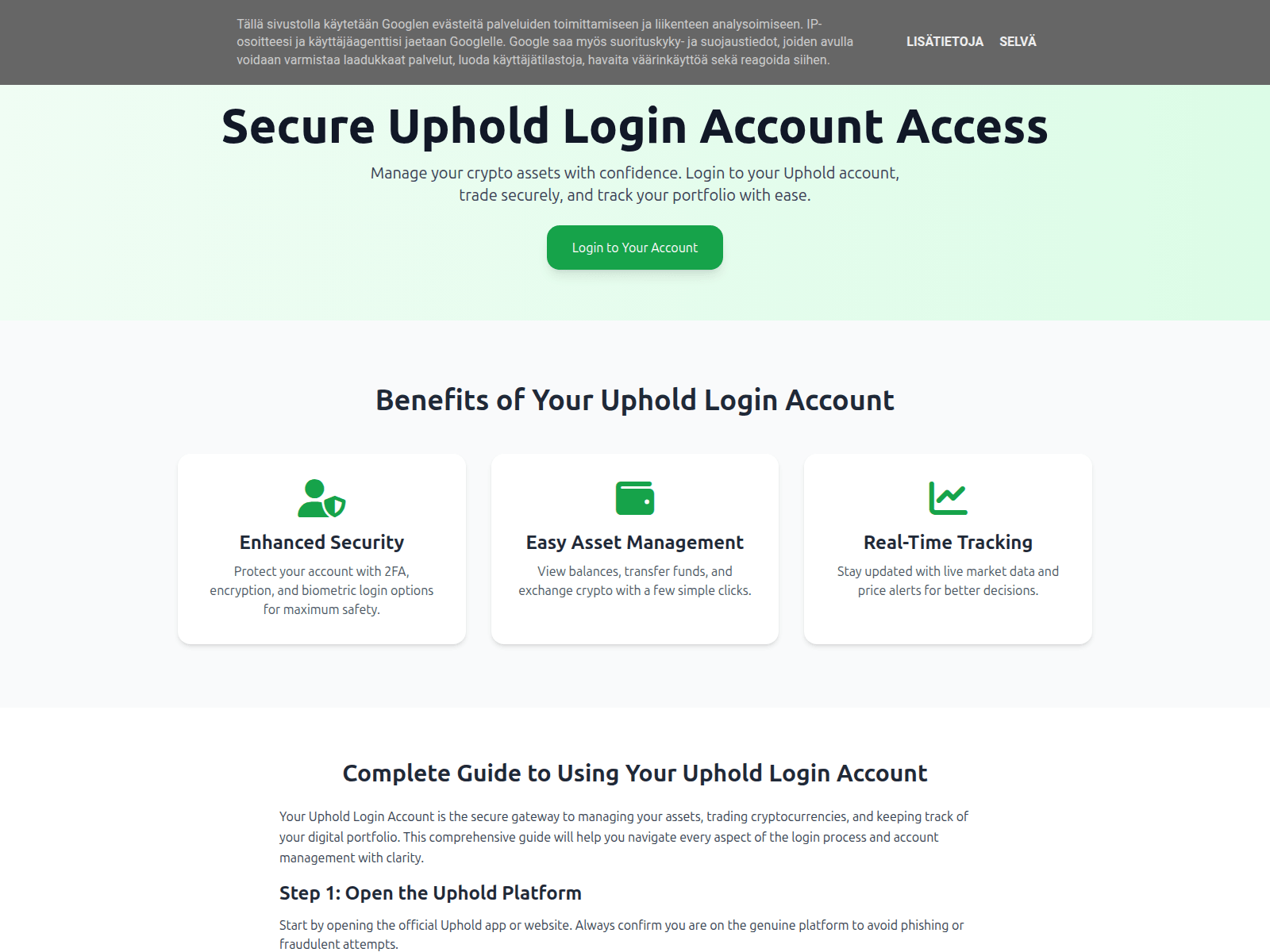 Screenshot of uphold-login-accountt.blogspot.sk