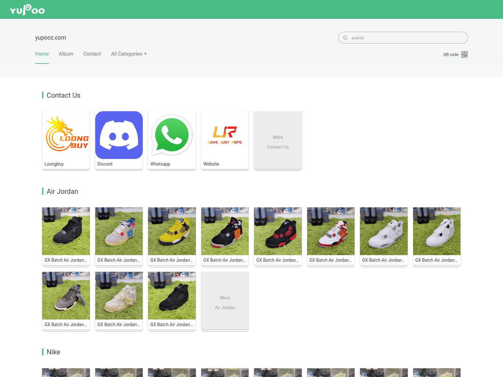 Screenshot of yupooz.com