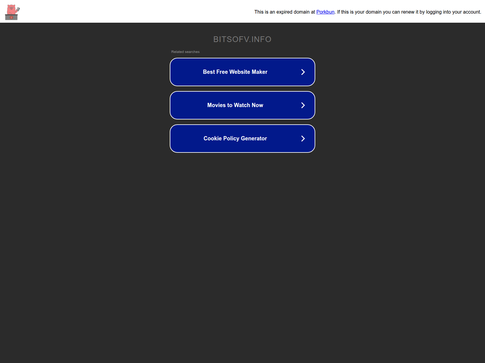 Screenshot of bitsofv.info