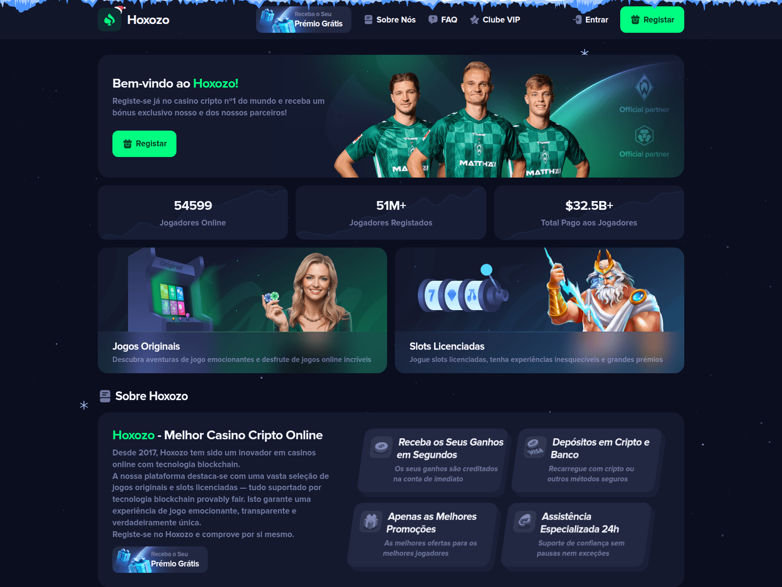 Screenshot of hoxozo.com
