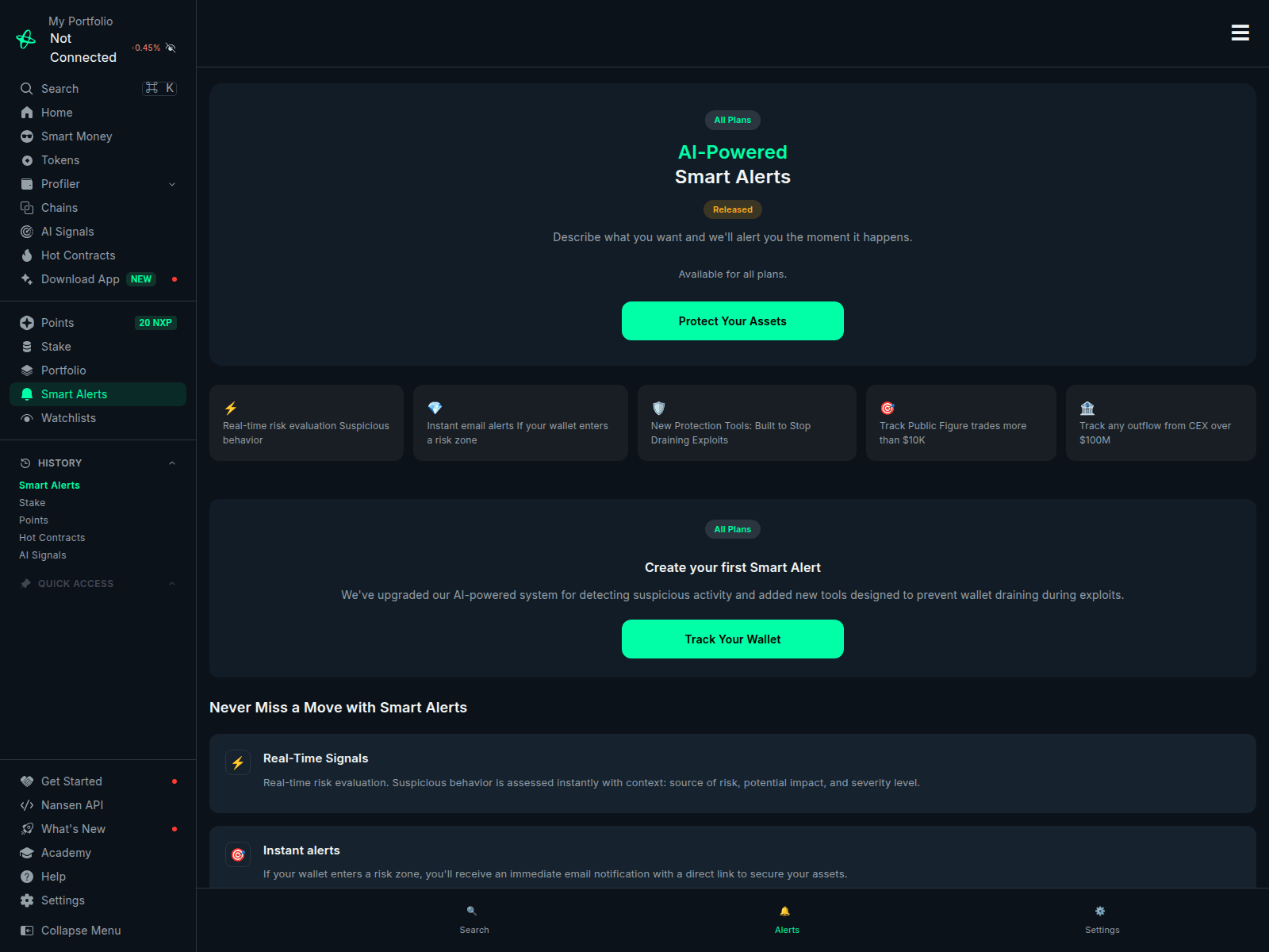 Screenshot of nansenai-secure.tech