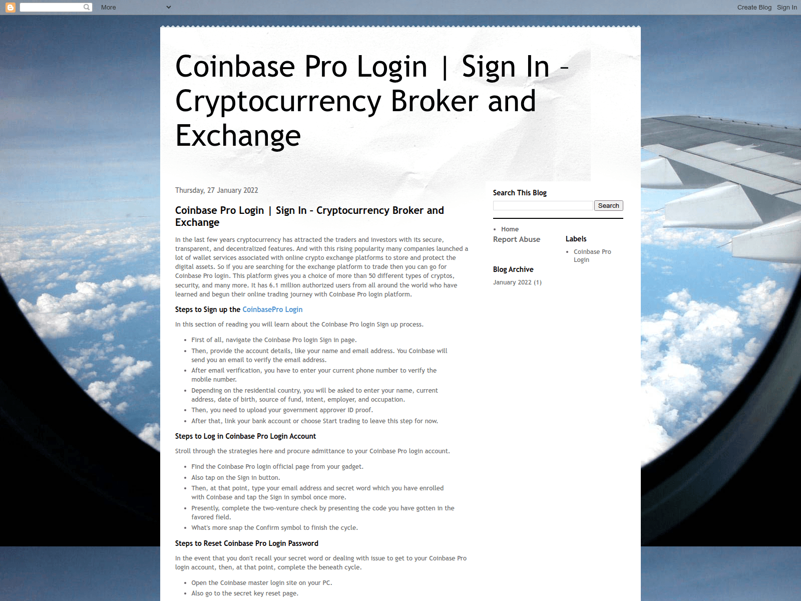 Screenshot of login-coinbase-pro.blogspot.kr