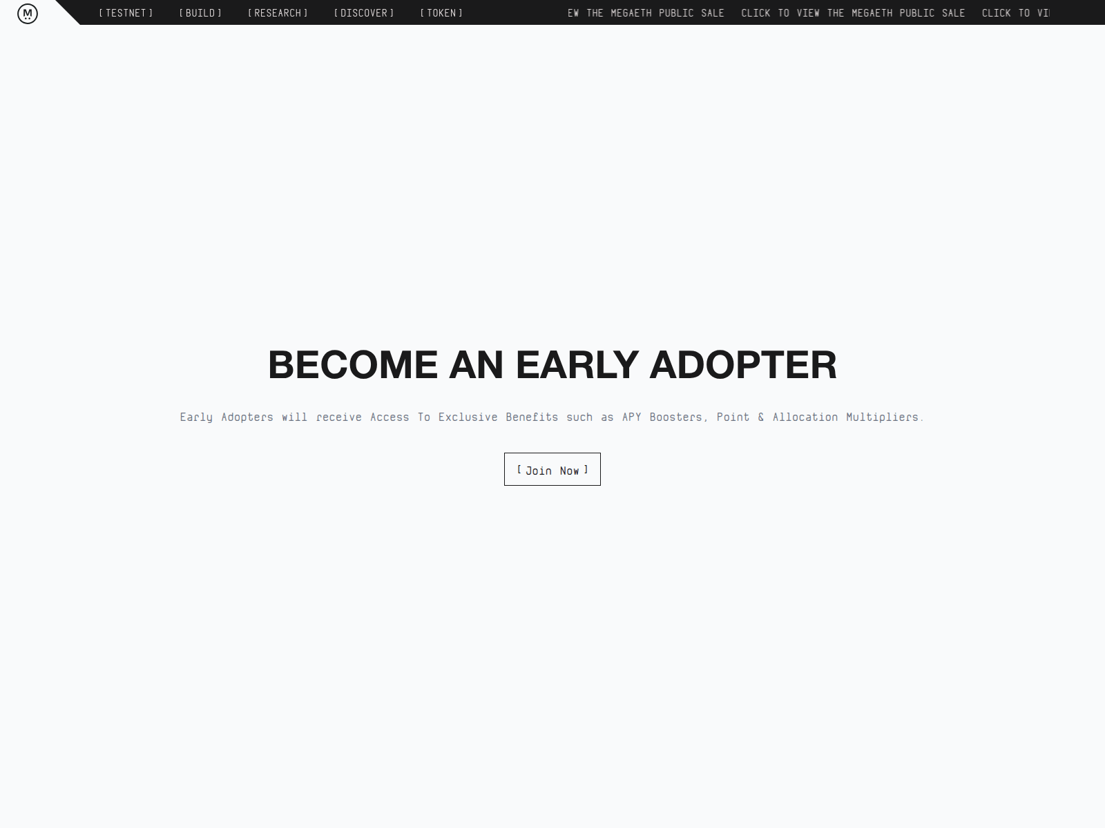 Screenshot of signup-megaeth.com