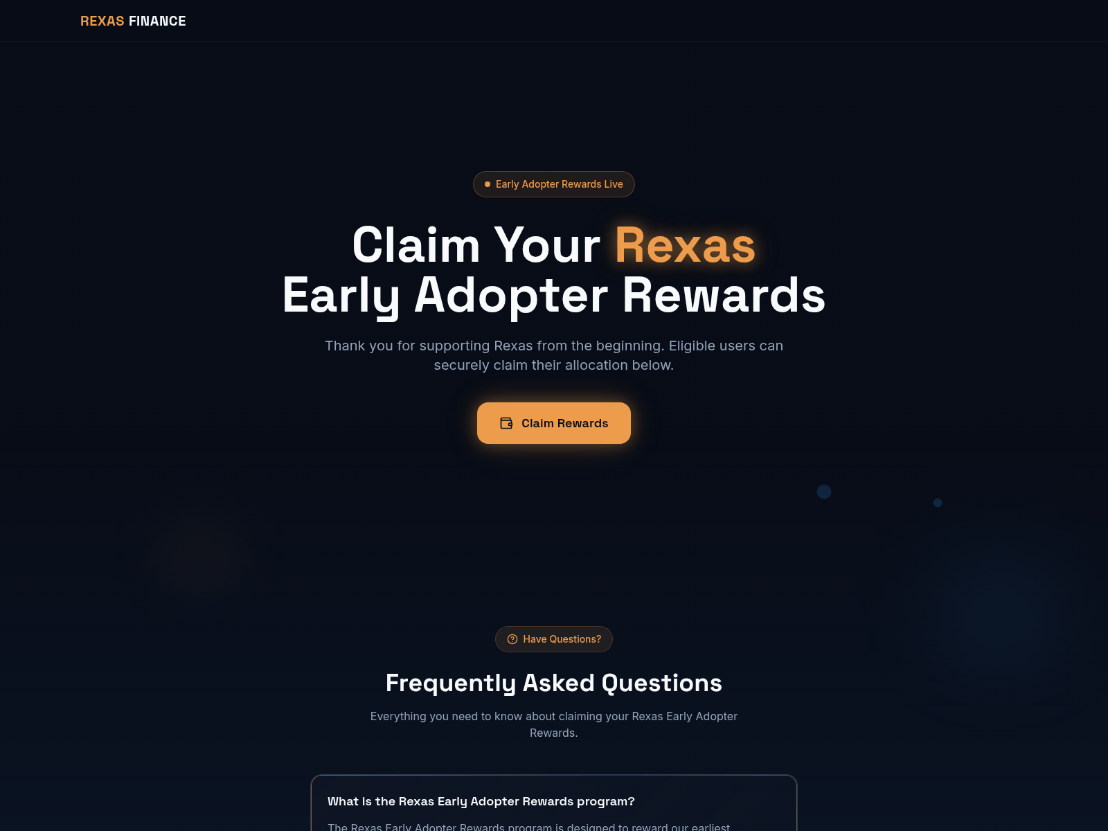 Screenshot of rexas-rewards.com