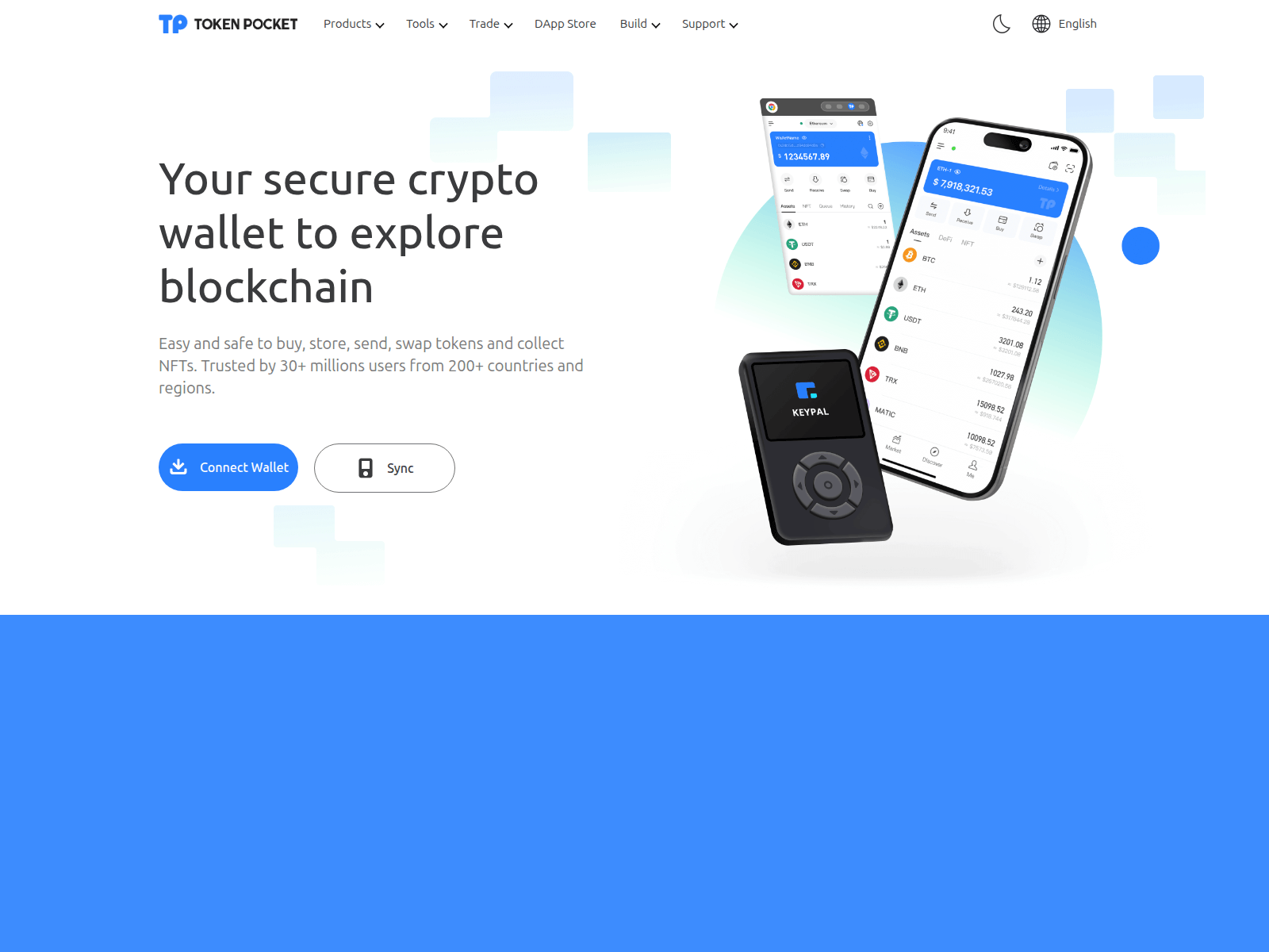 Screenshot of tokenpocketsync.33xp.net