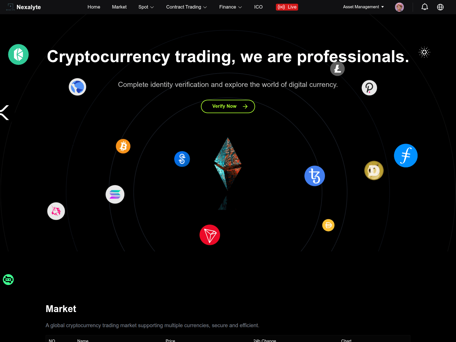 Screenshot of nexalytetrade.net