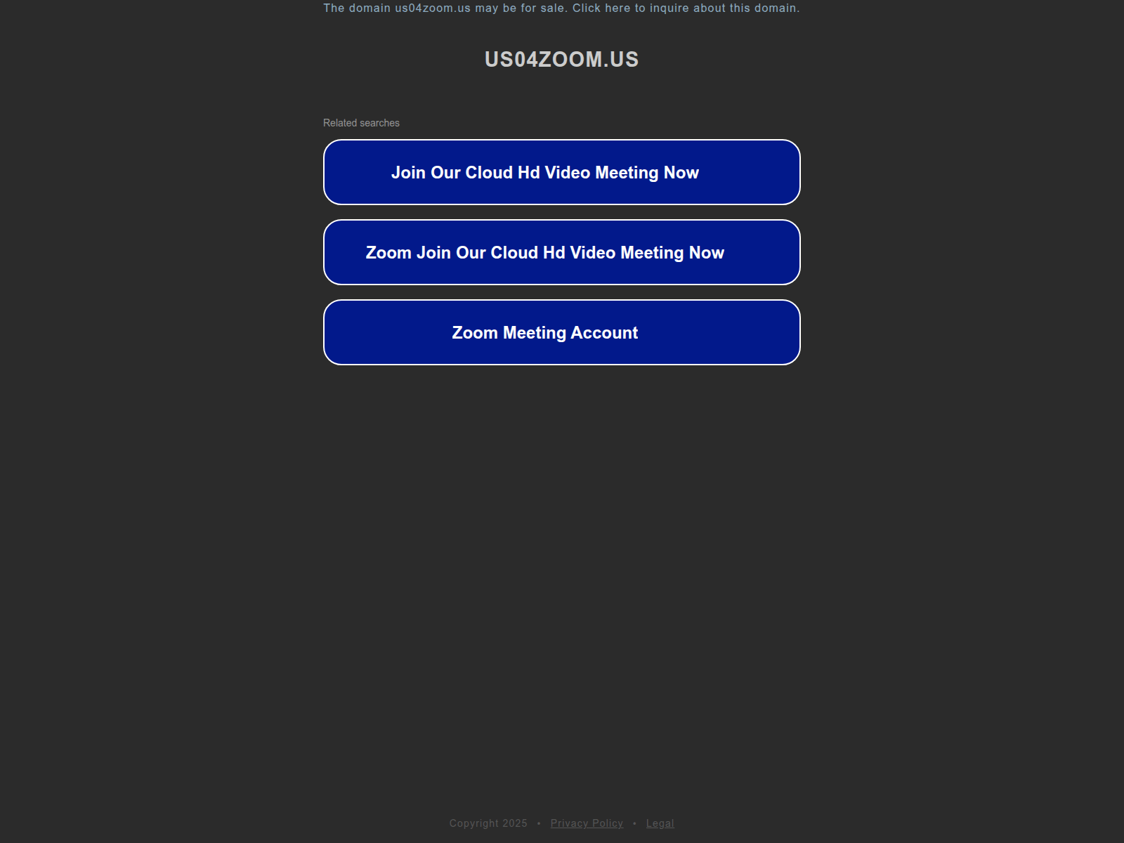 Screenshot of us04zoom.us