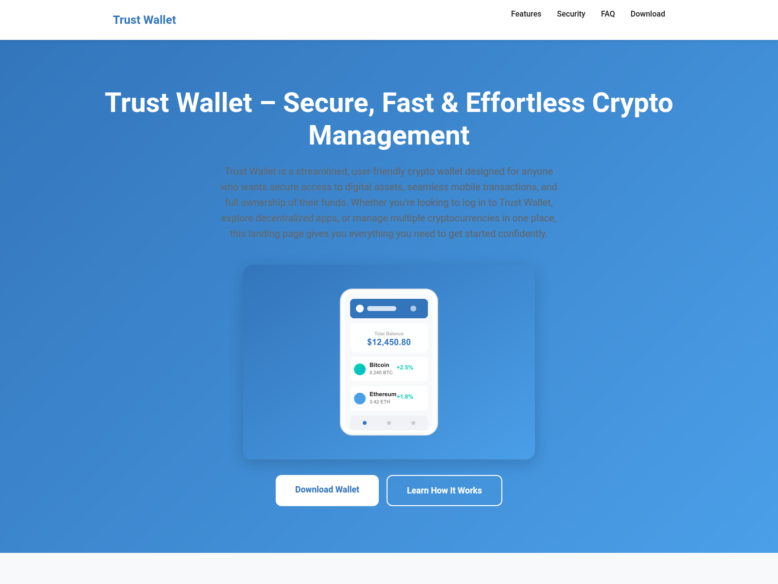 Screenshot of trustwallett.co.com