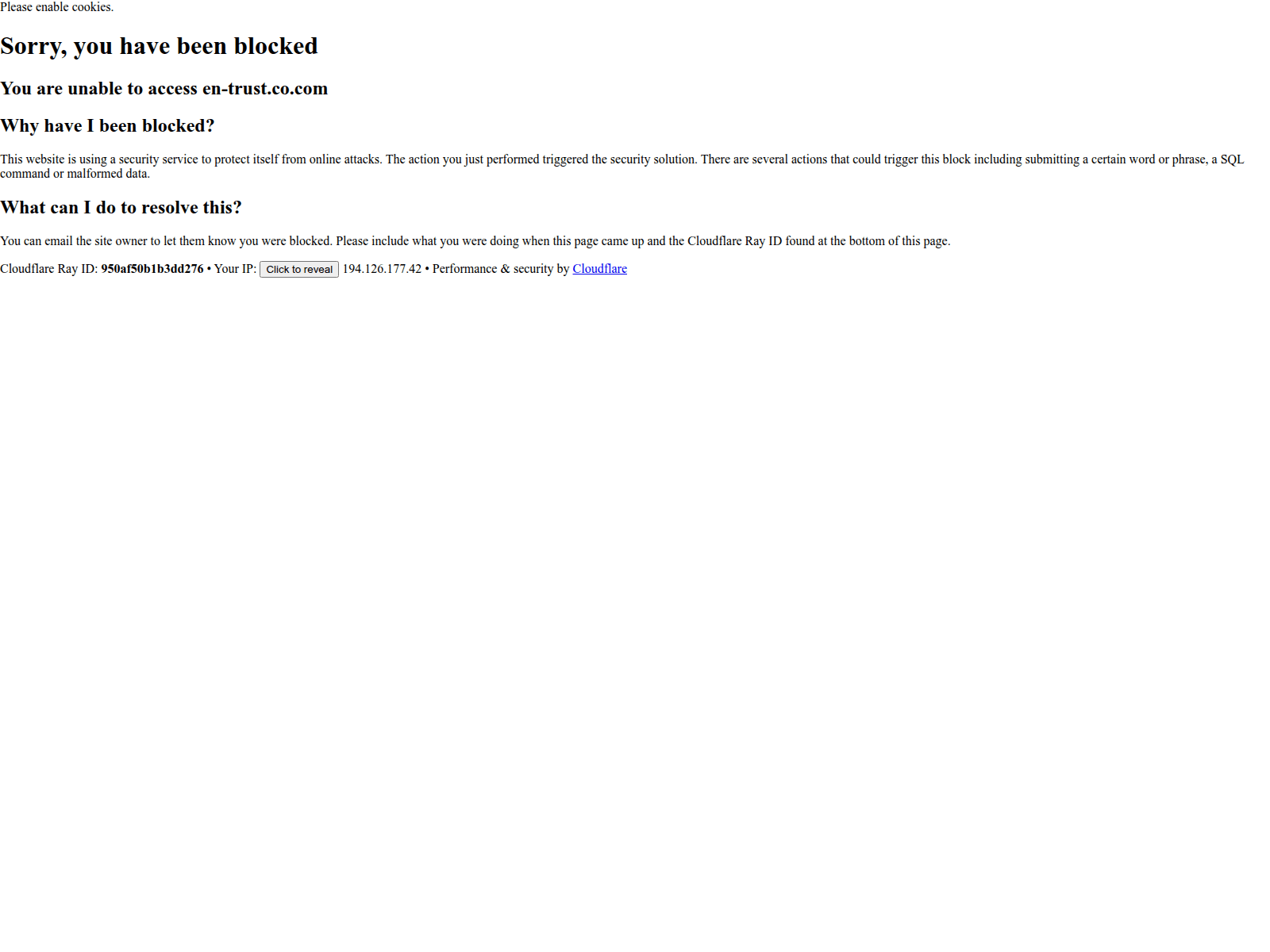 Screenshot of en-trust.co.com