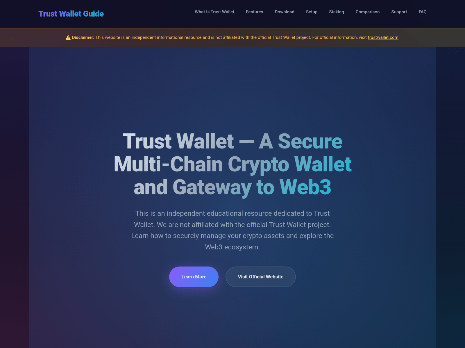 Screenshot of trastwallet.co.com