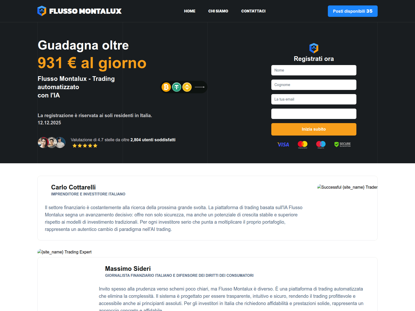 Screenshot of flusso-montalux.com