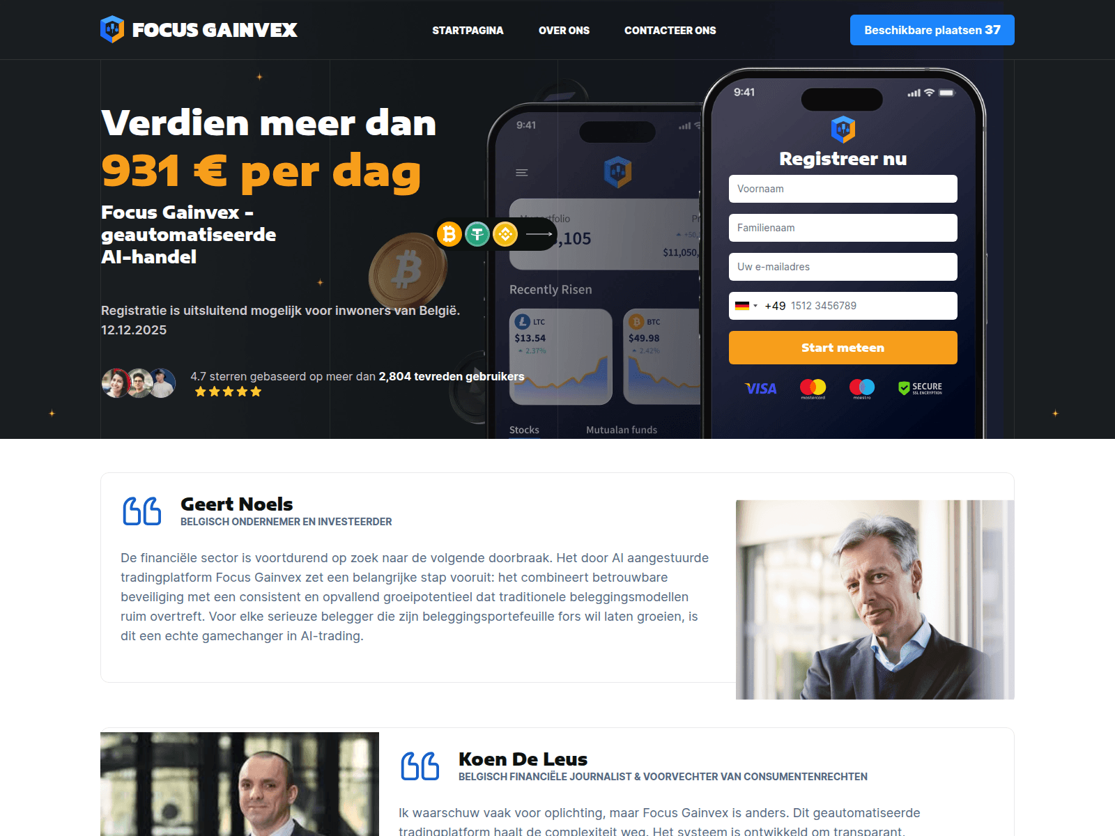 Screenshot of focus-gainvex.com