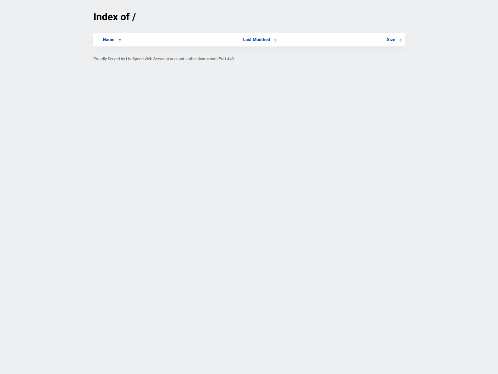Screenshot of account-authenticator.com