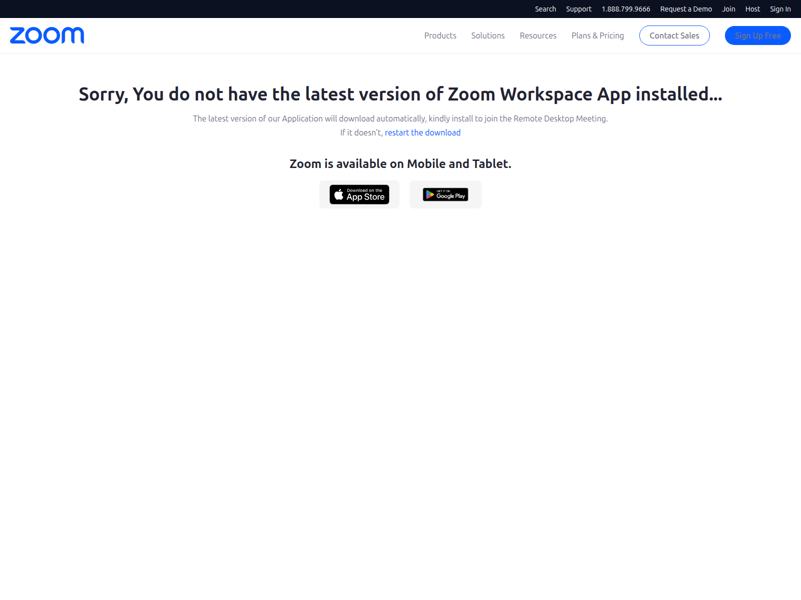 Screenshot of zoomteammeeting.im