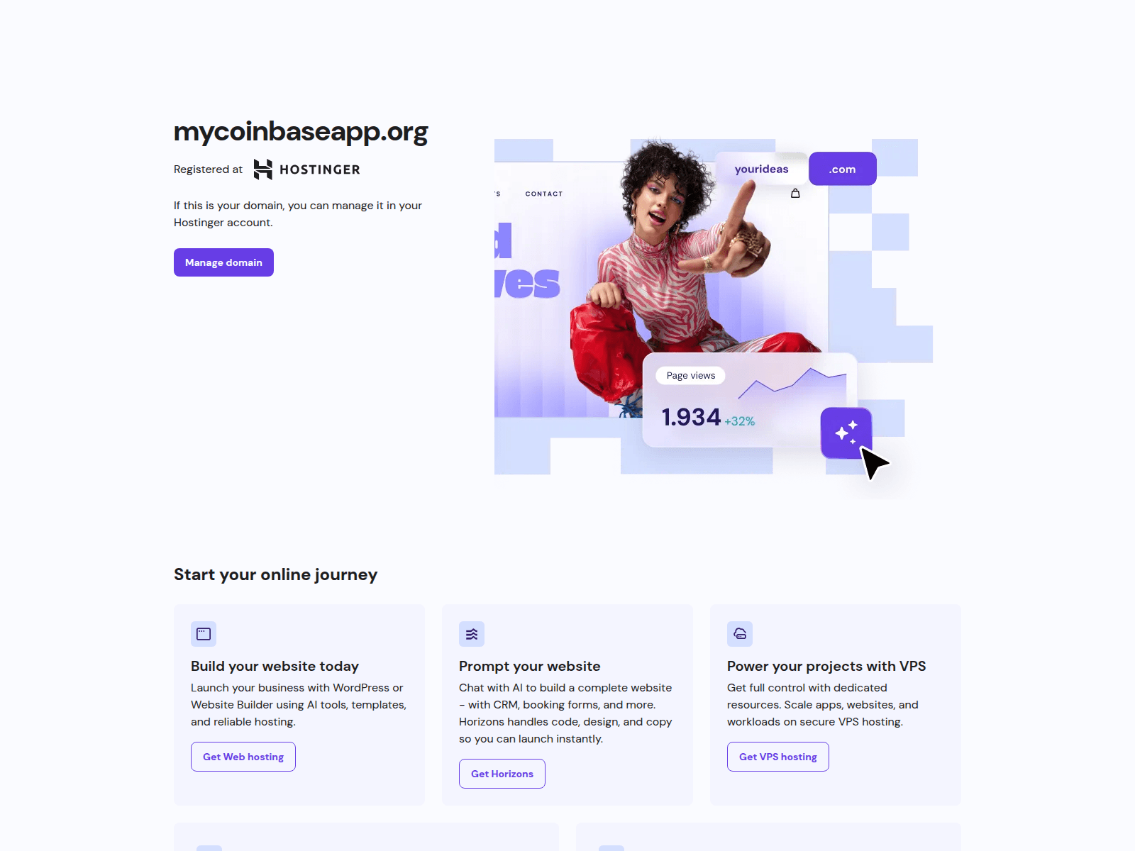 Screenshot of mycoinbaseapp.org