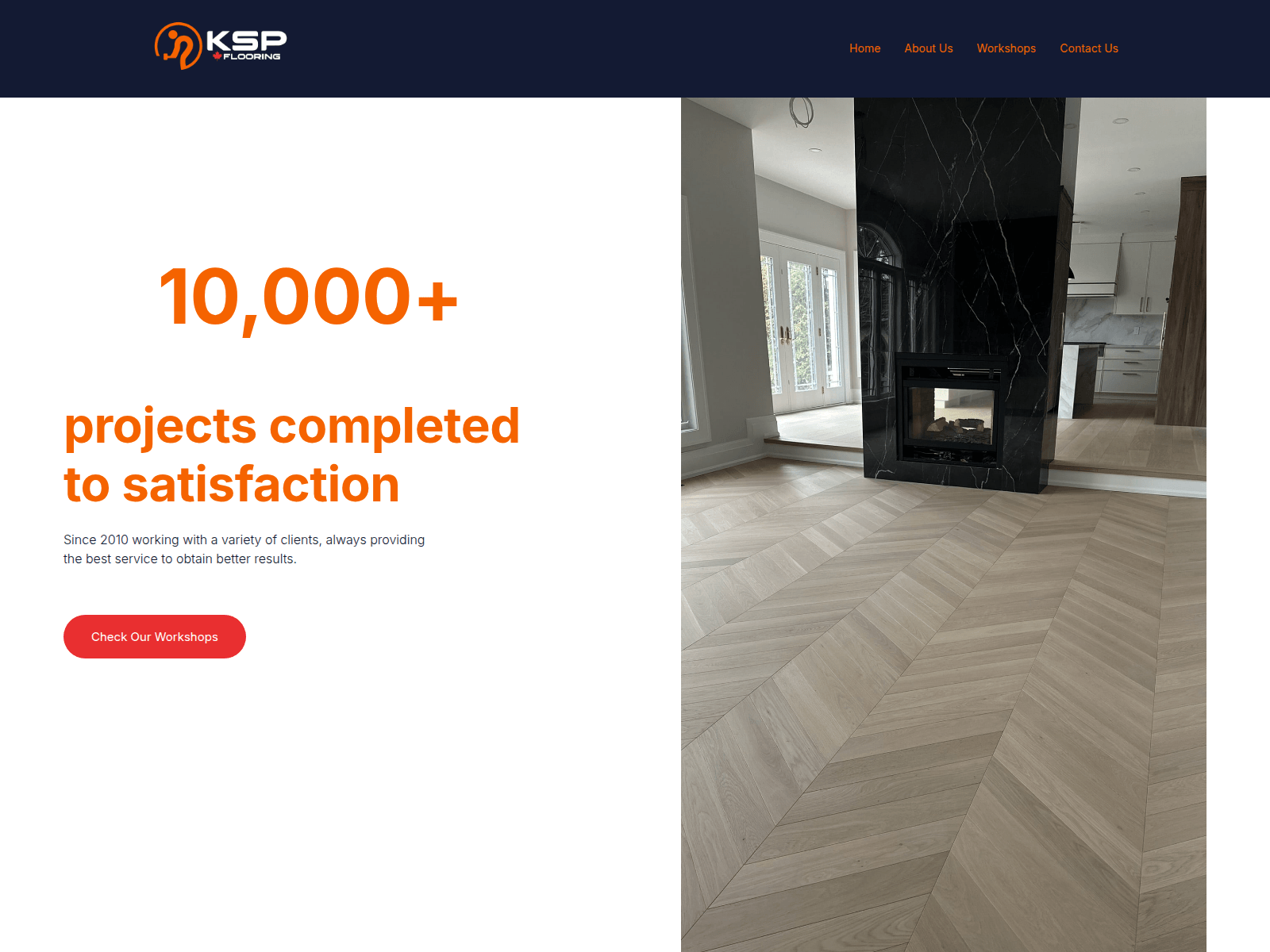 Screenshot of kspflooring.ca