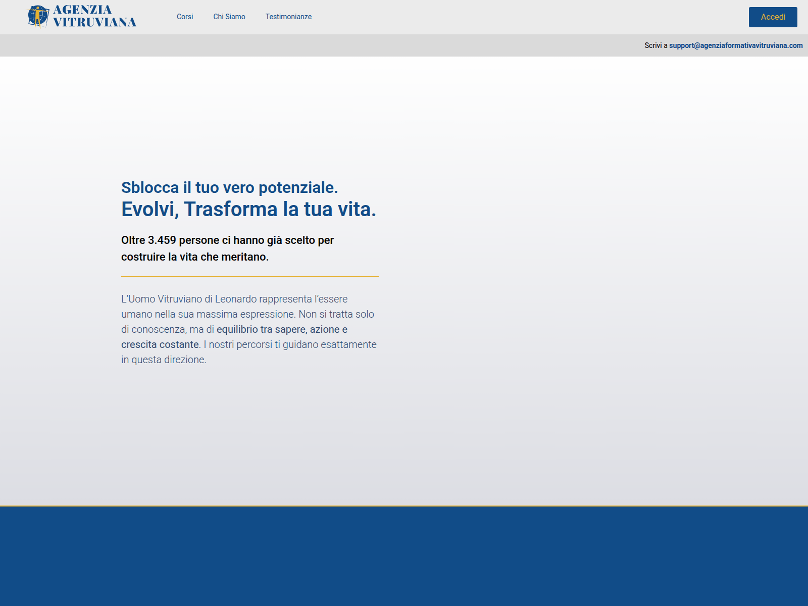 Screenshot of agenziaformativavitruviana.com