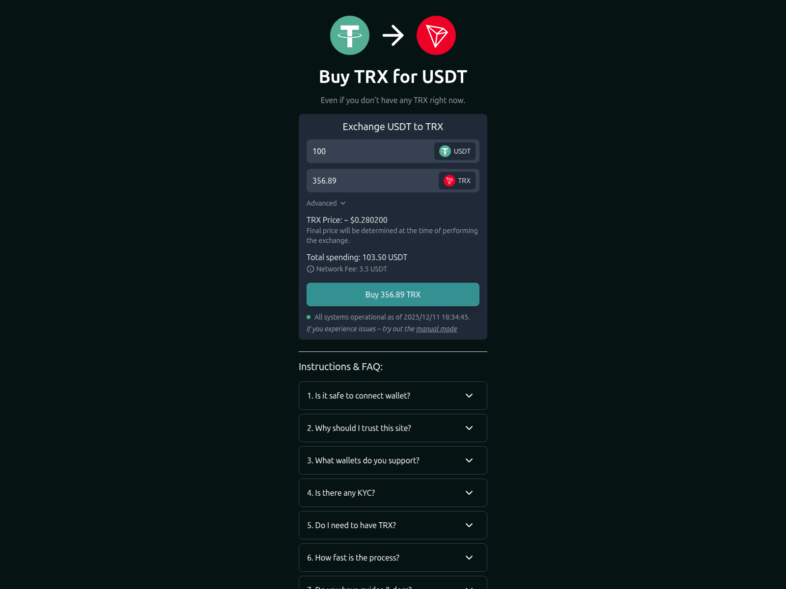 Screenshot of kopen-trx.com
