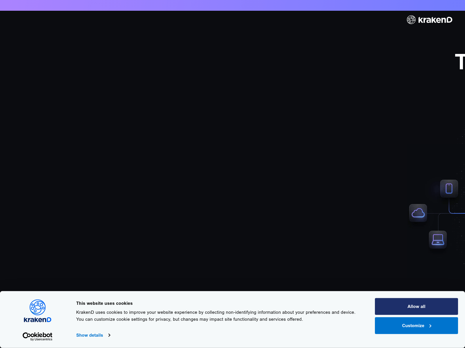 Screenshot of krakend.com