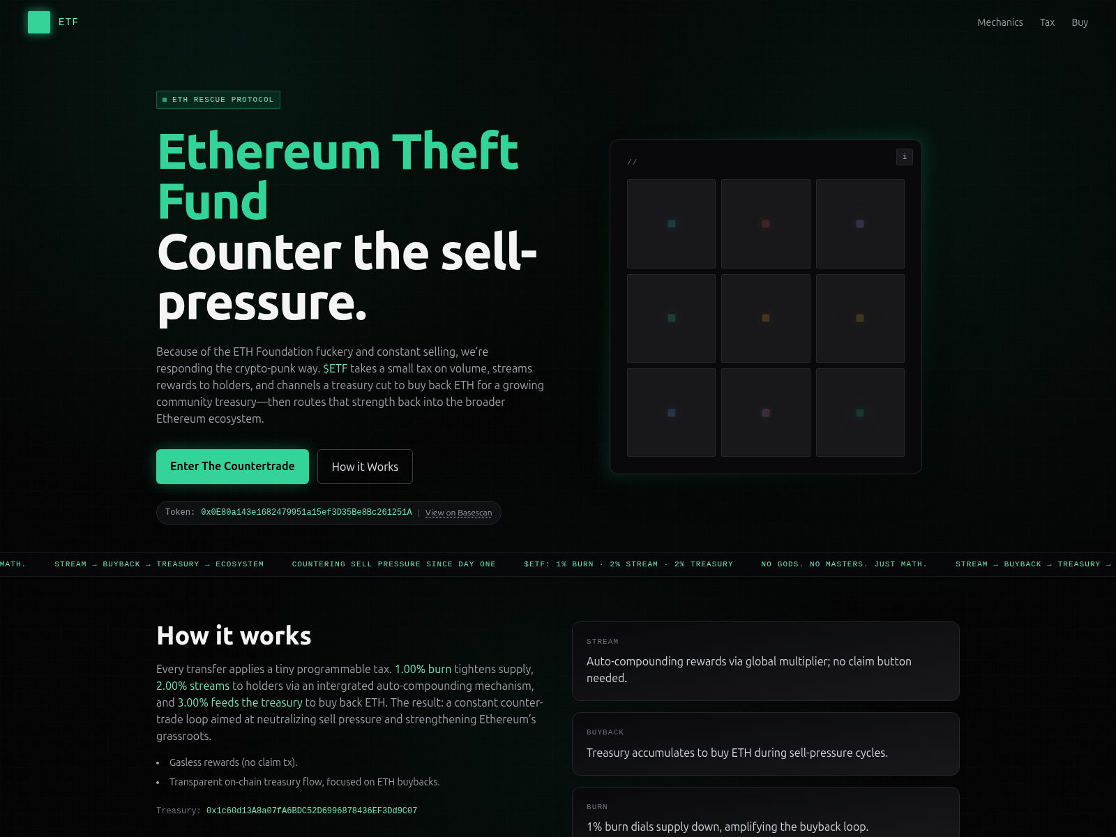 Forensic screenshot of ethrescue.foundation