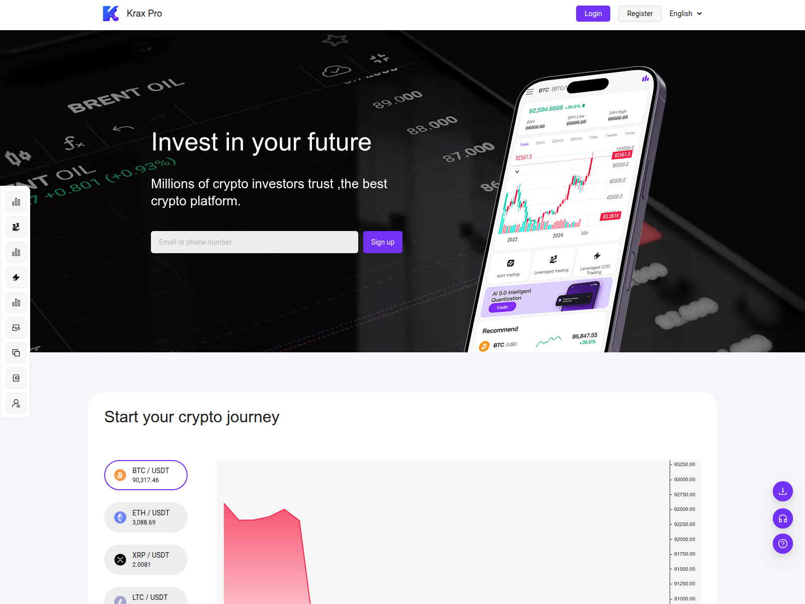 Screenshot of kraxpro.com