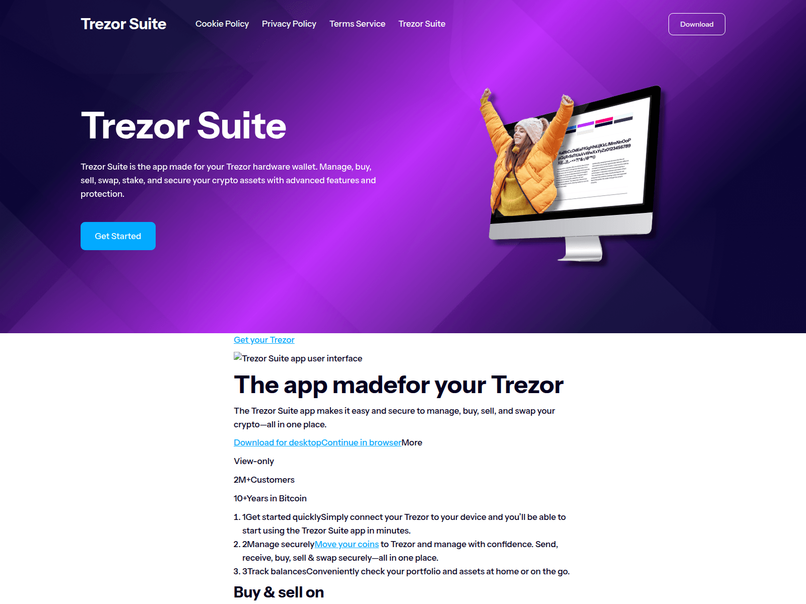 Screenshot of suitee-trezorrsuite.com