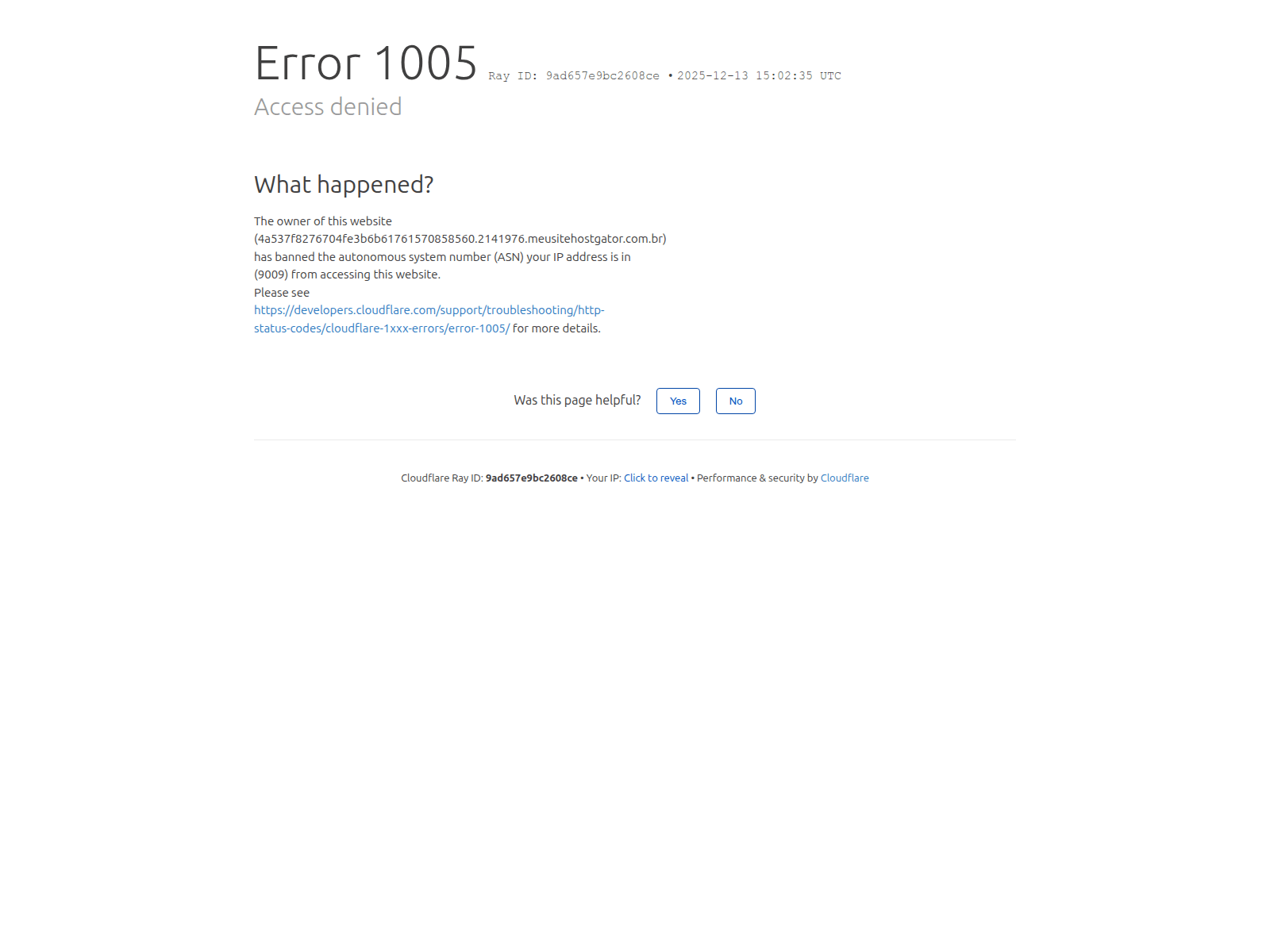 Screenshot of 4a537f8276704fe3b6b61761570858560.2141976.meusitehostgator.com.br