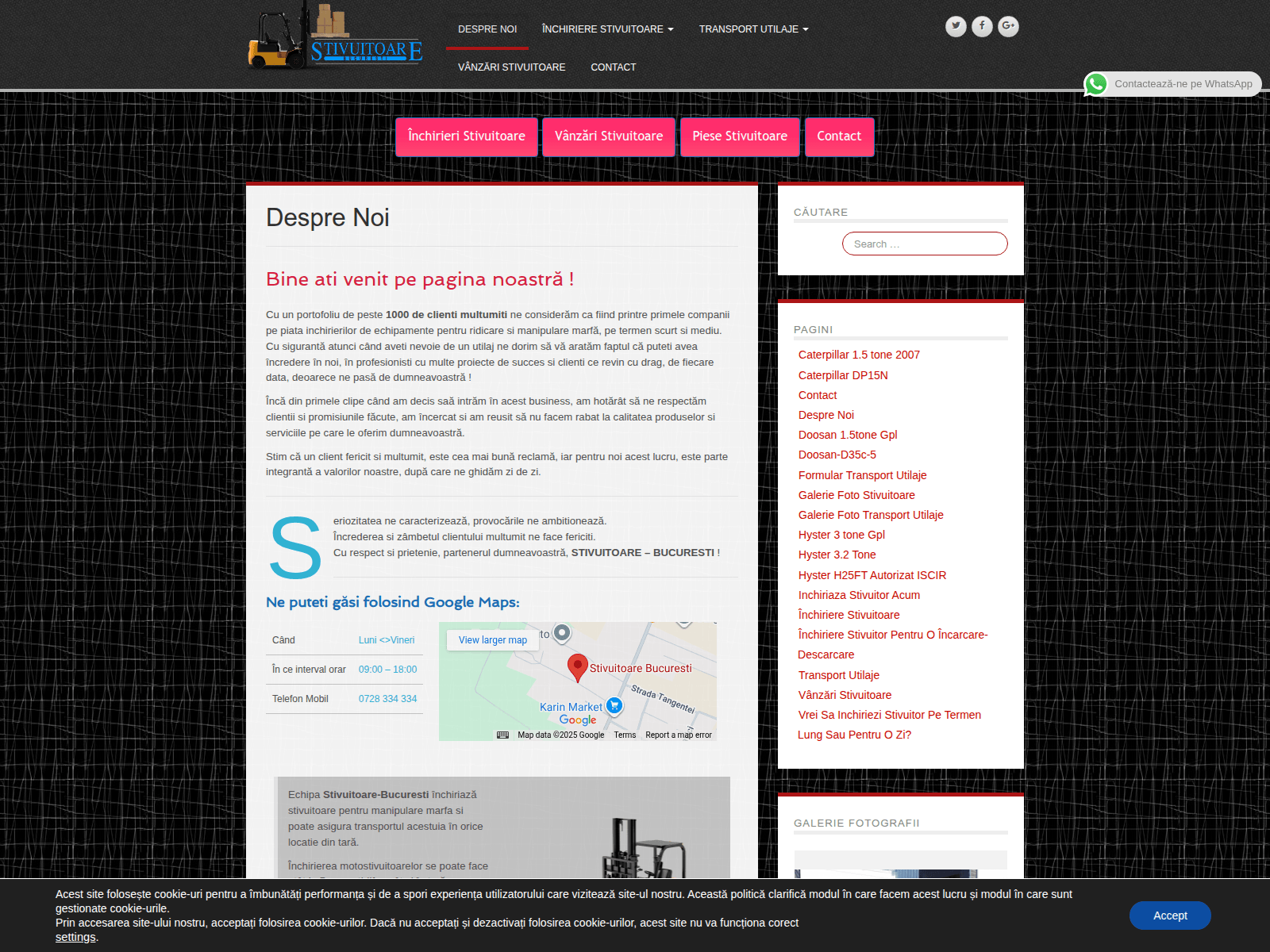 Screenshot of stivuitoare-bucuresti.ro