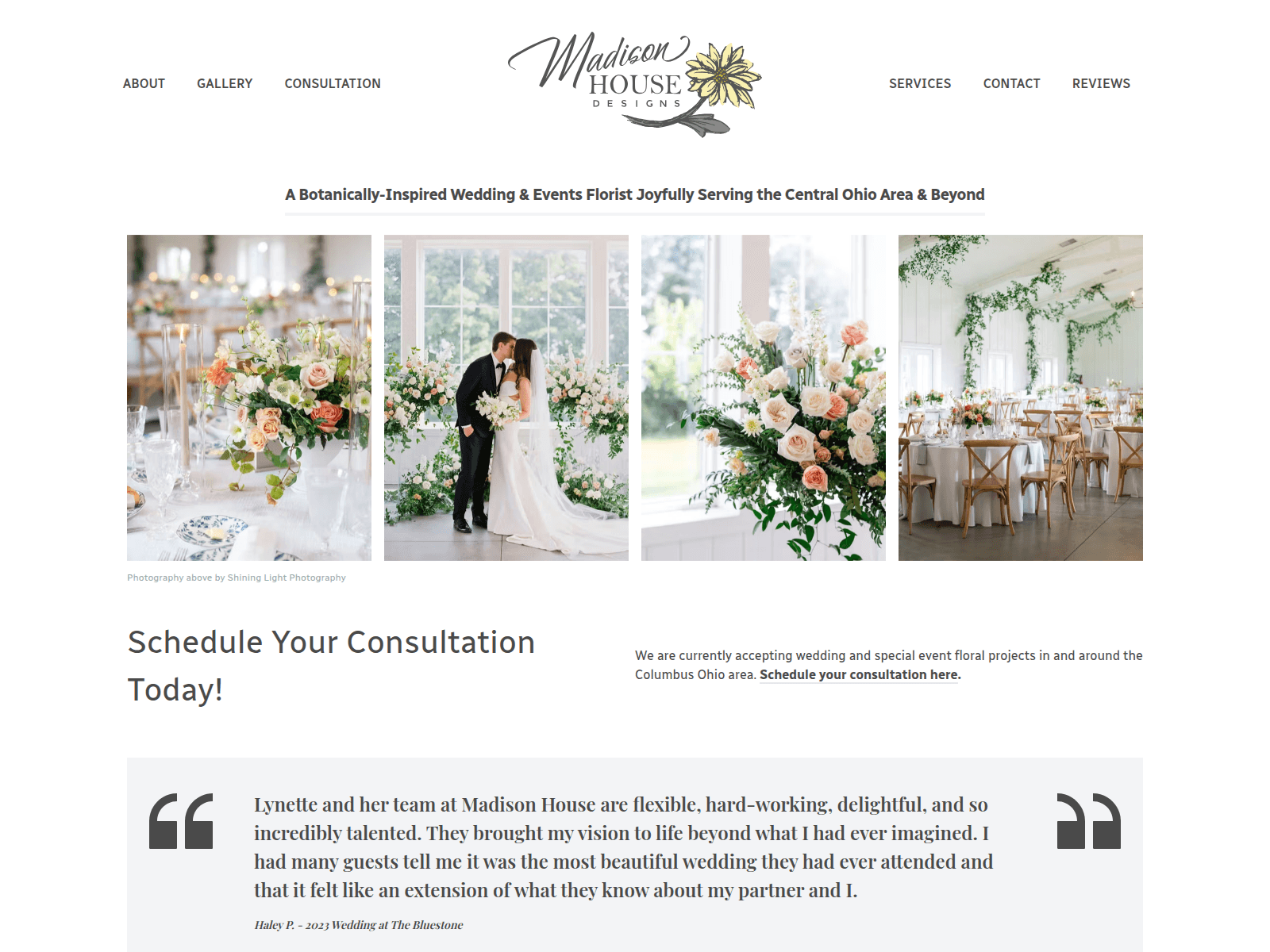 Screenshot of madisonhousedesigns.com