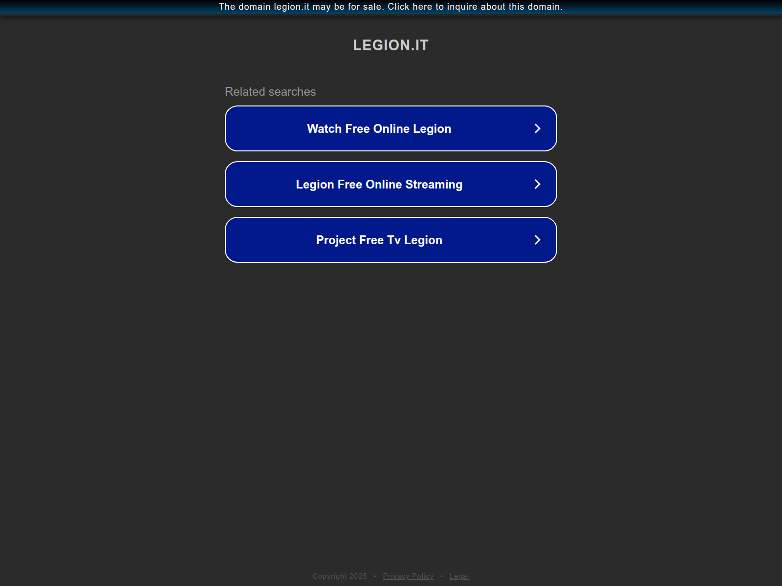 Screenshot of legion.it