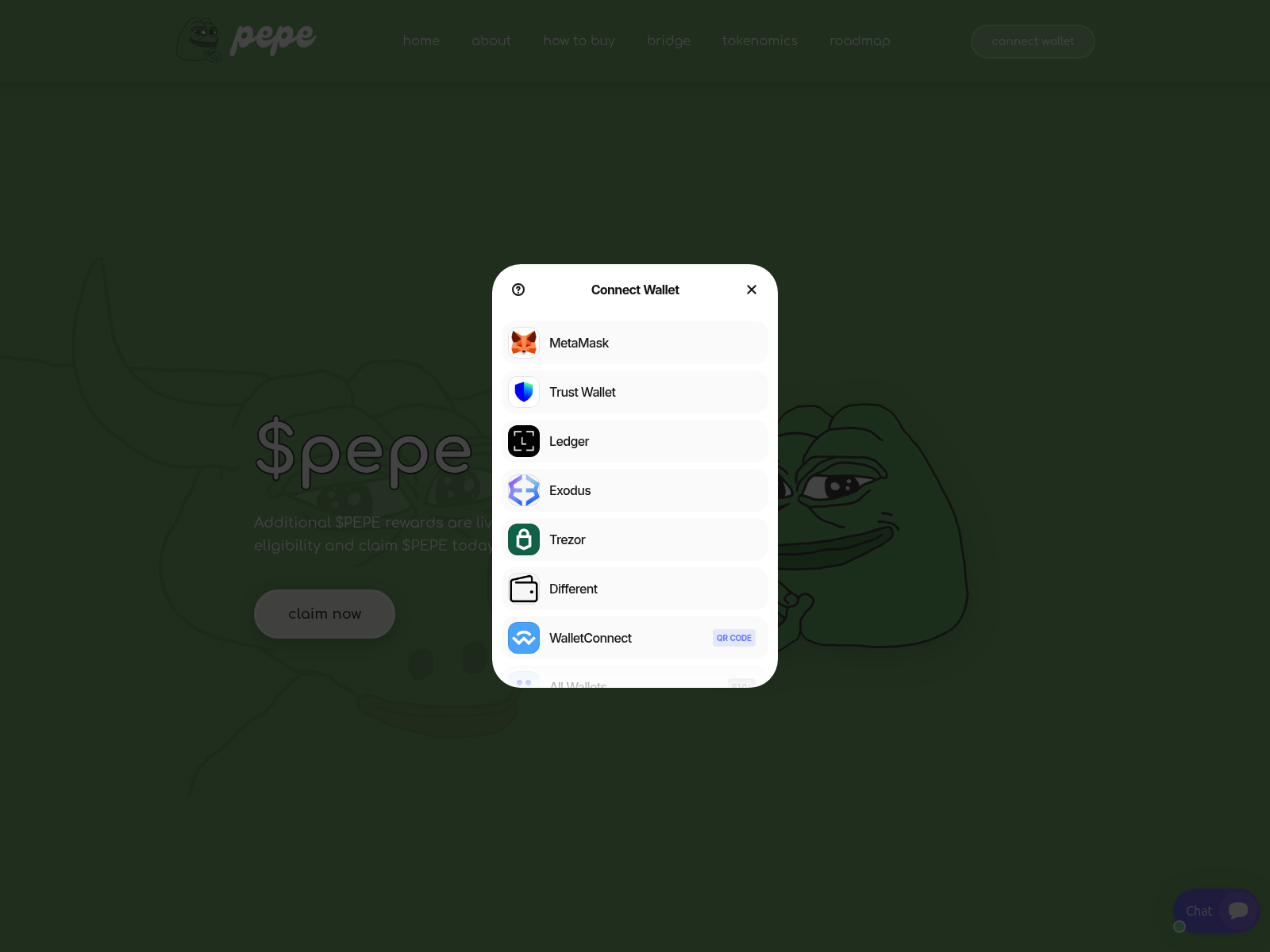 Screenshot of pepe-fund.net
