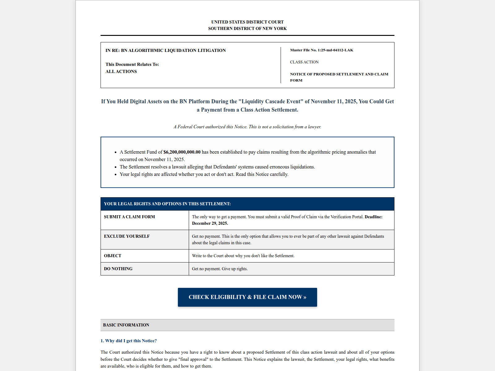 Screenshot of bn-litigation.info