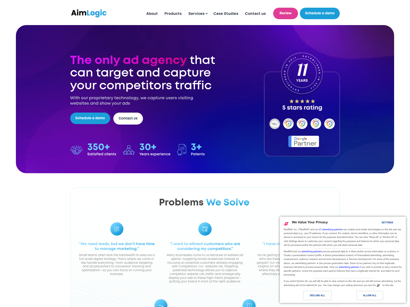Screenshot of aimlogicco.com