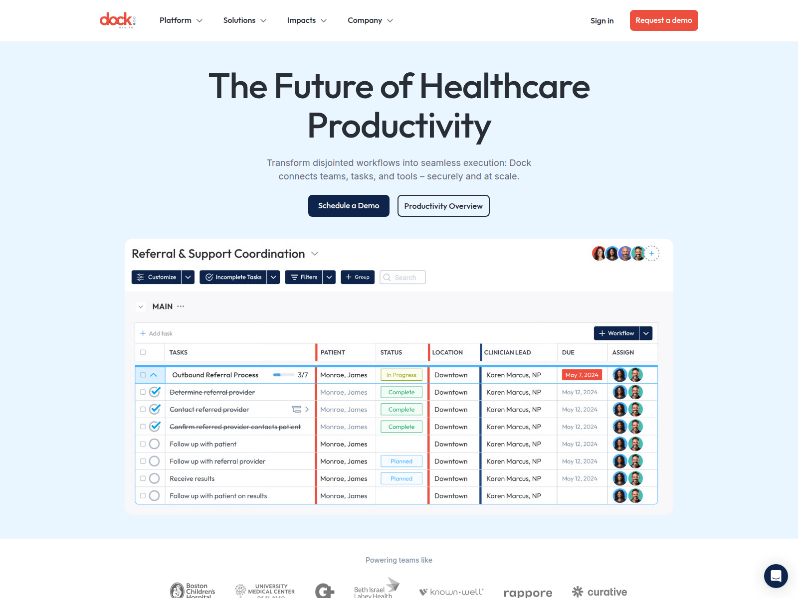 Screenshot of joinusdockhealth.com