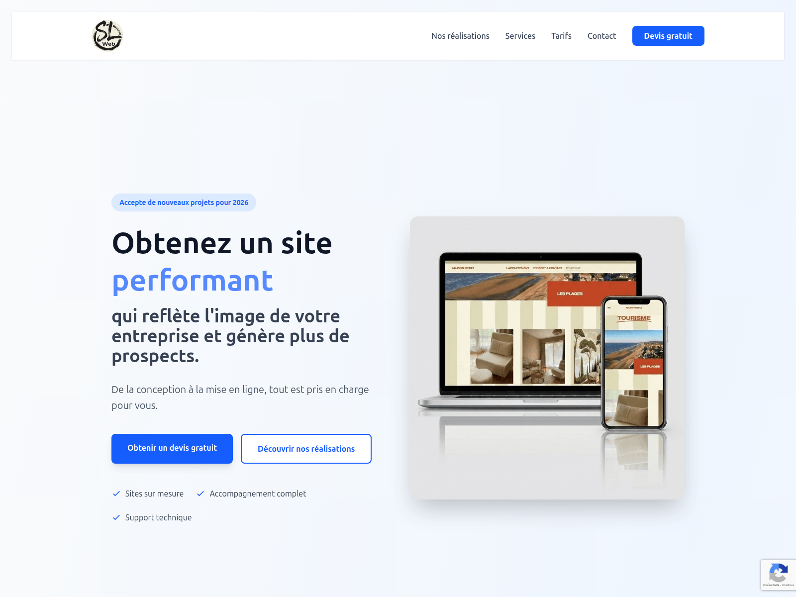 Screenshot of sl-web.fr
