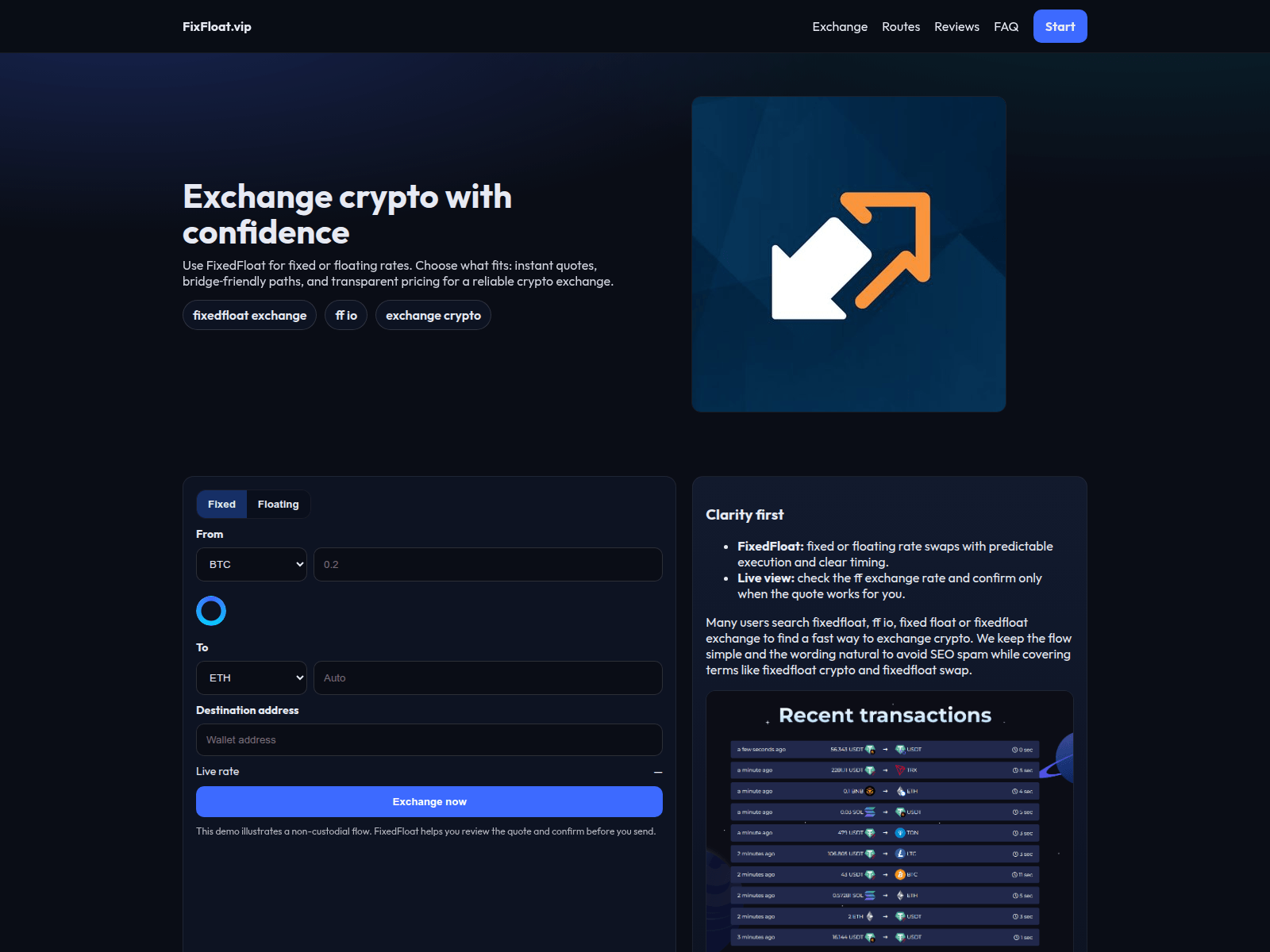 Screenshot of fixfloat.vip
