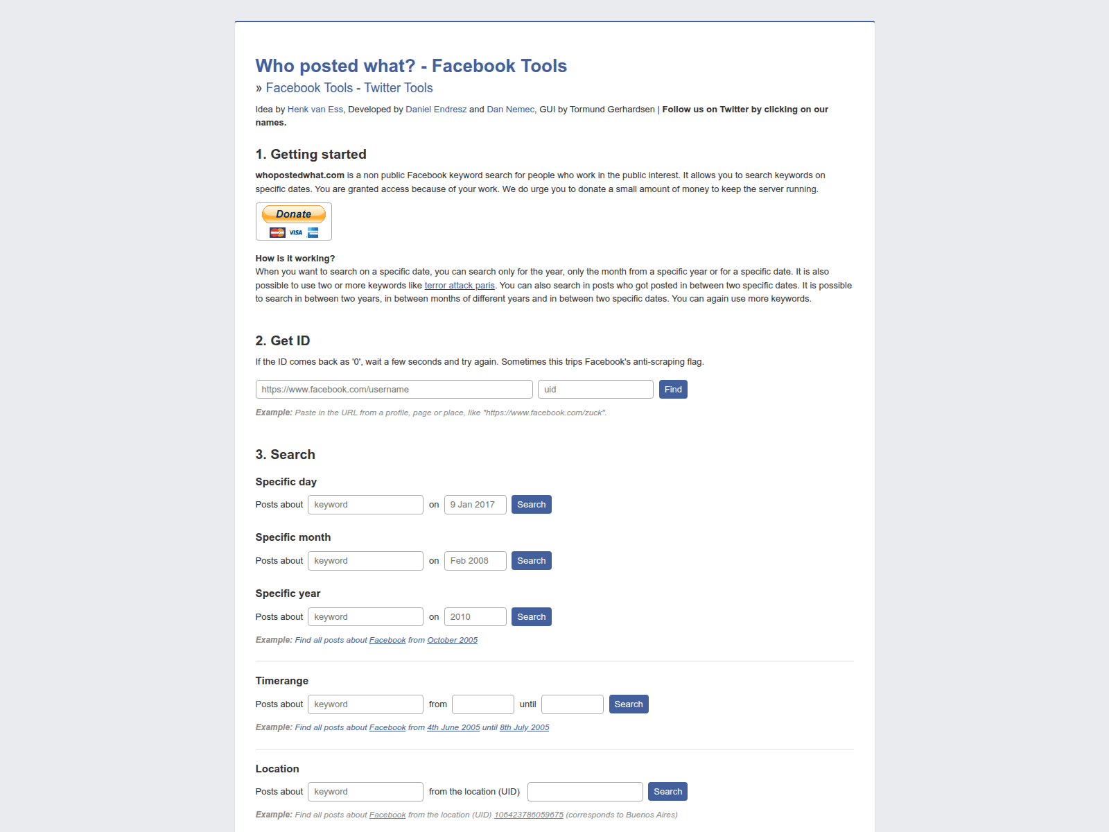 Screenshot of whopostedwhat.com