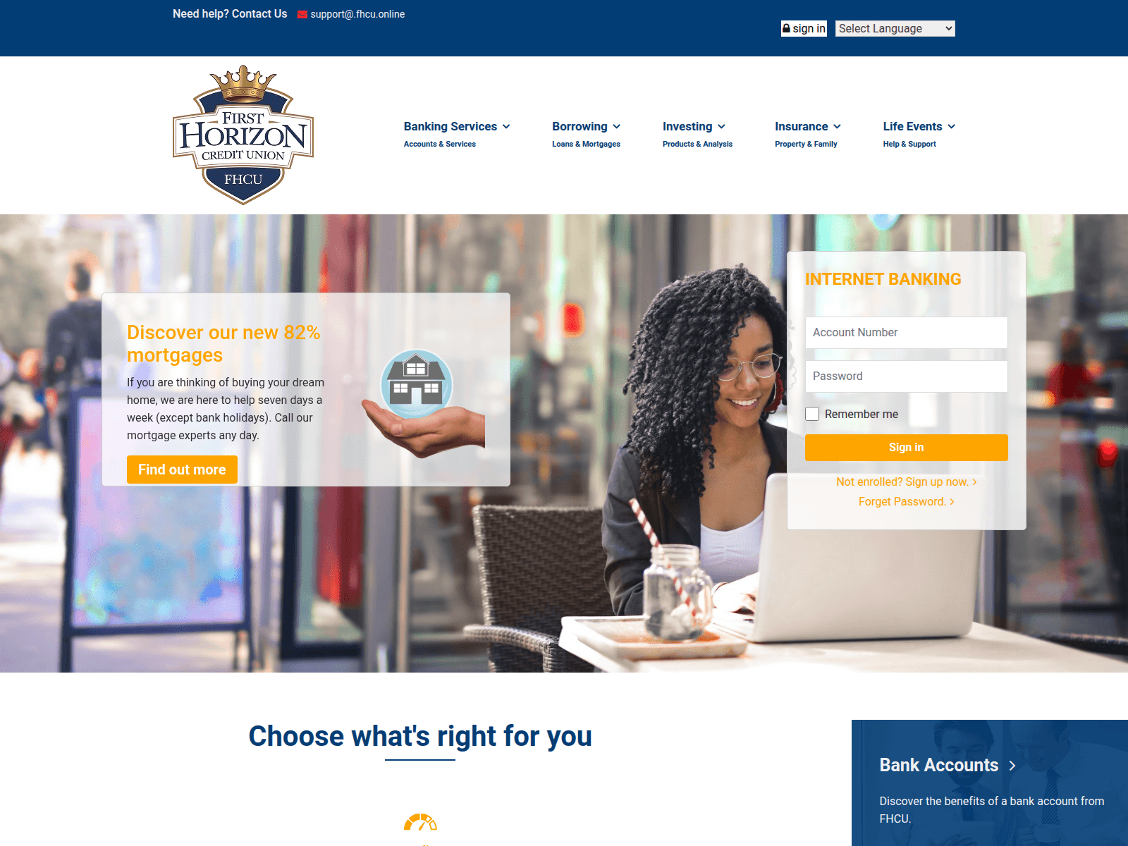 Screenshot of fhcu.online
