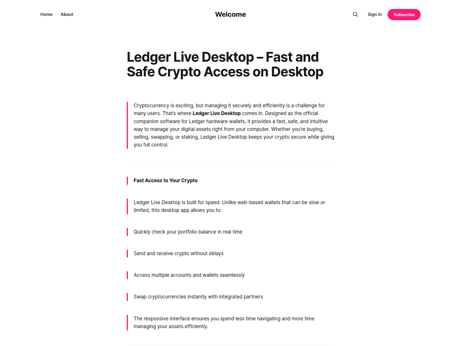 Screenshot of publicinfo.ghost.io