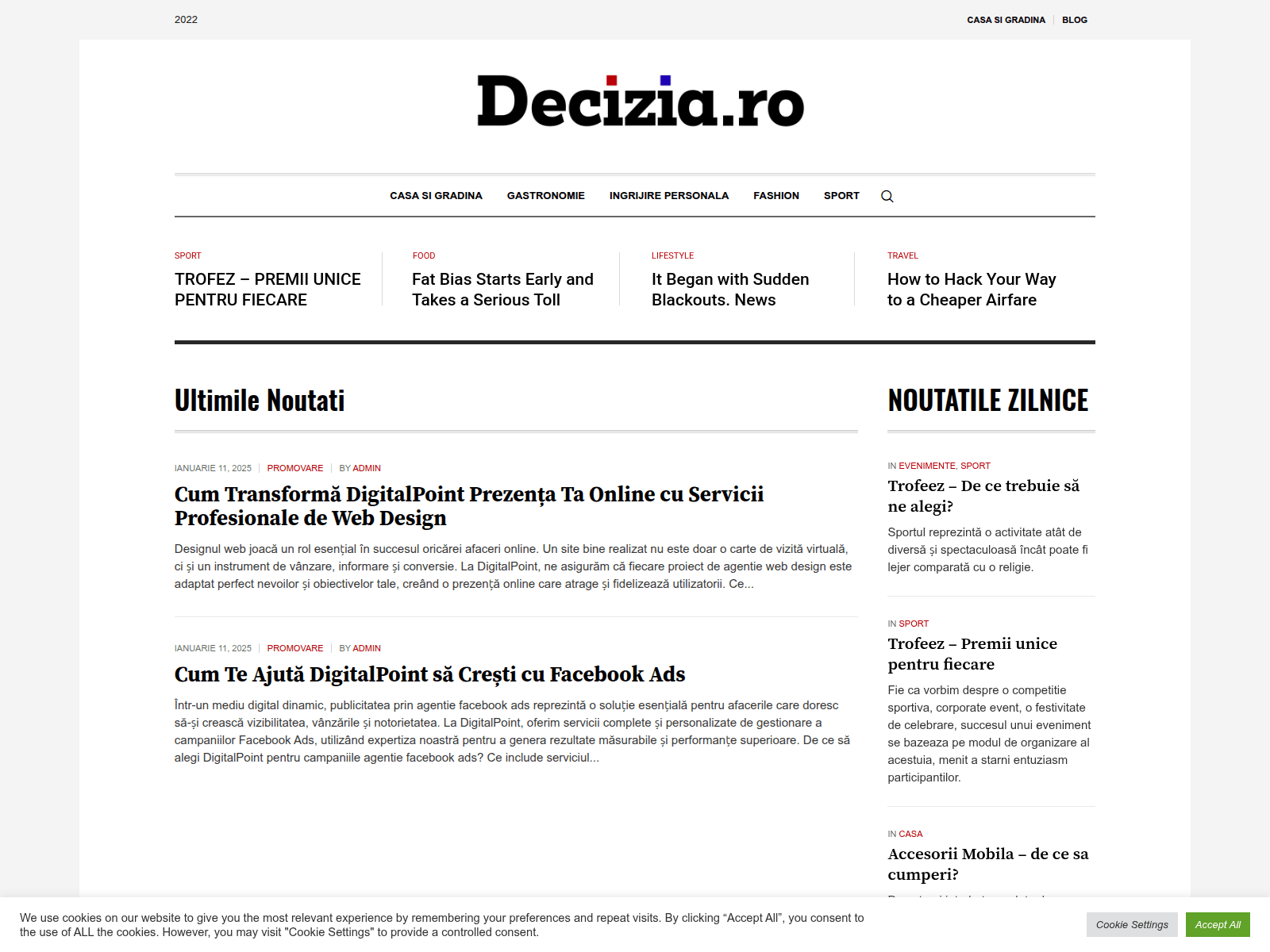 Screenshot of decizia.ro