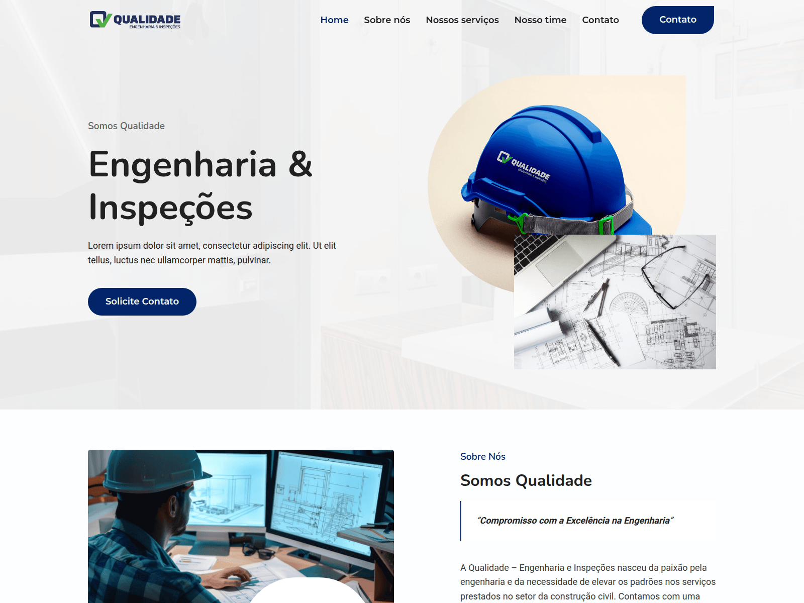 Screenshot of somosqualidade.com.br