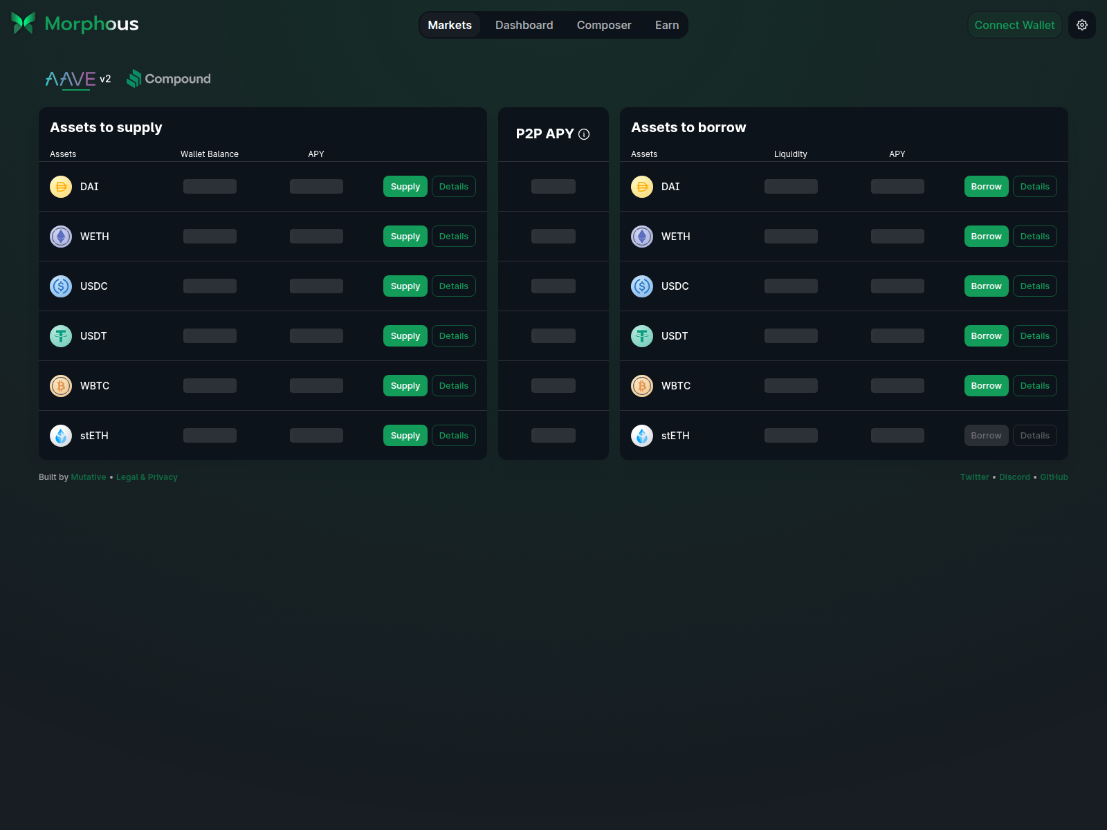 Screenshot of morphous.xyz