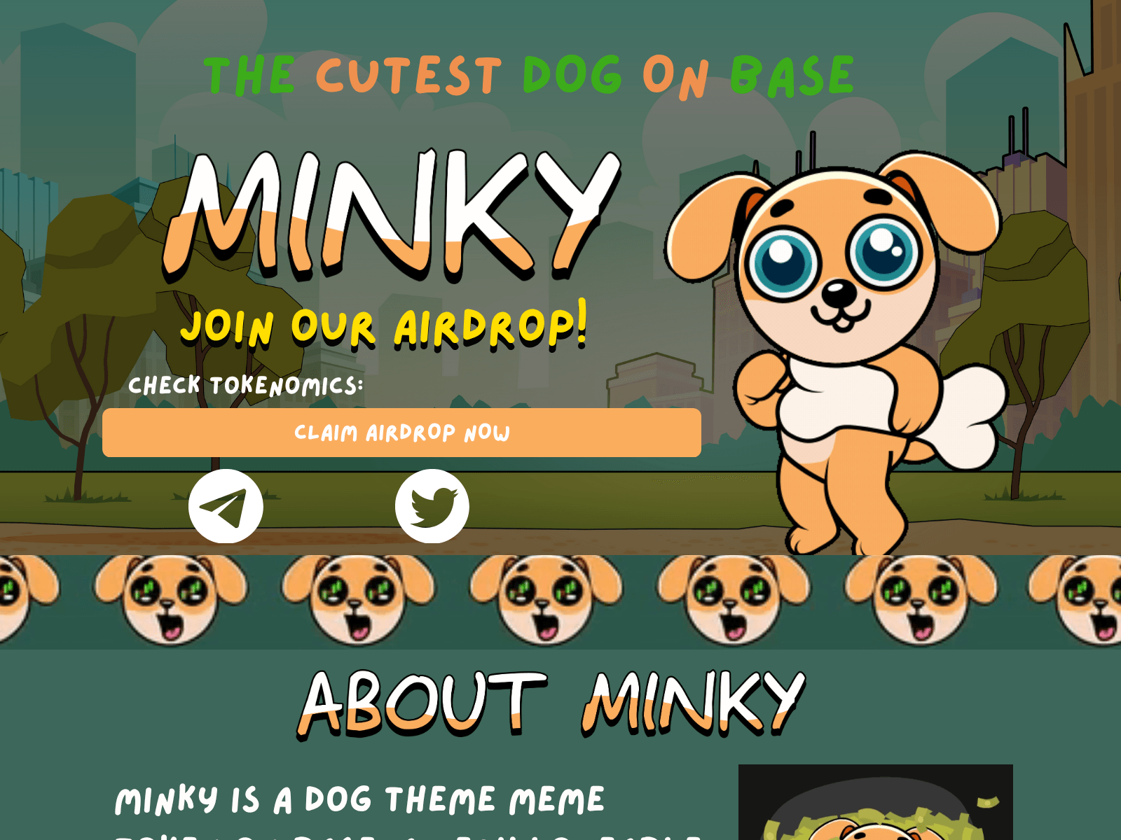 Screenshot of minkycoinclaim.pages.dev