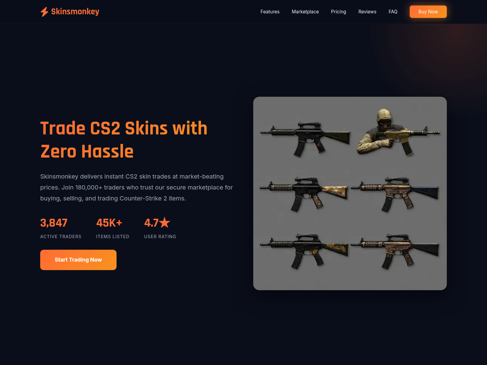 Screenshot of skinsmonkey.co.com