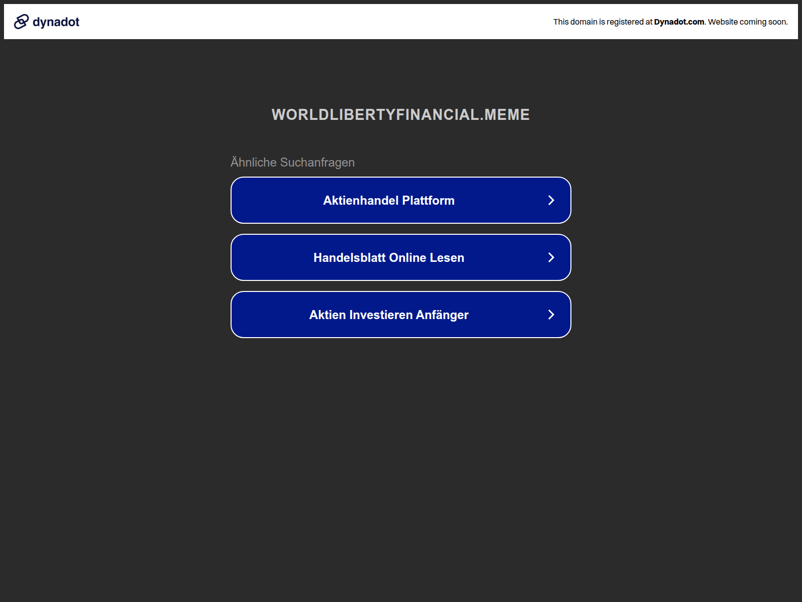Screenshot of app.worldlibertyfinancial.meme