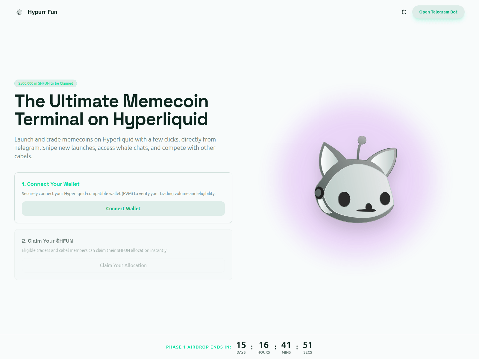 Screenshot of hypurrfun.app